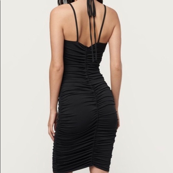 BEBE Shirred dress jet black - Picture 2 of 3